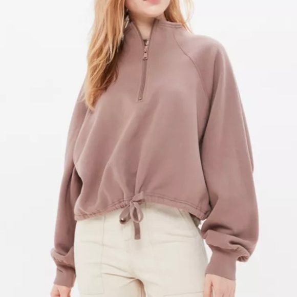 Urban Outfitters Tops - Urban Outfitters Noah Half-Zip Sweatshirt